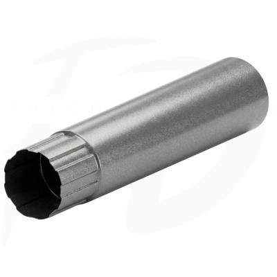 Rura spustowa stalowa ⌀ 90 długość 1m firmy KROP kolor antracyt metaliczny